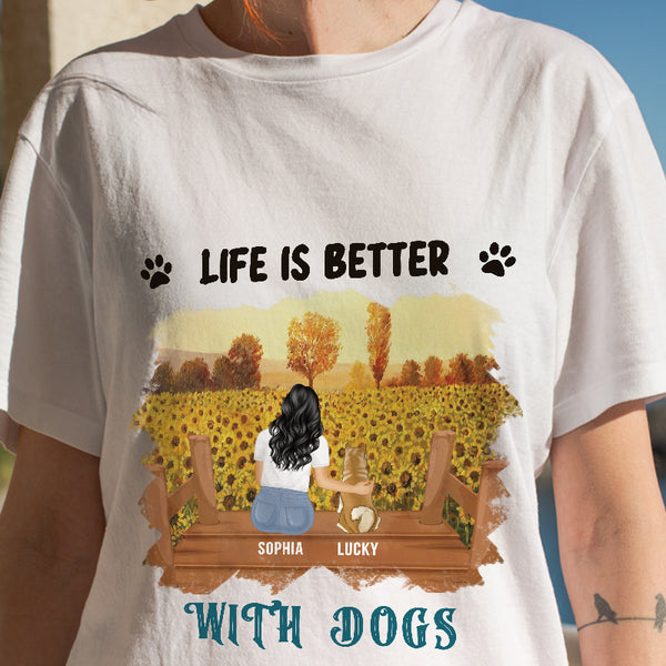 Personalized T Shirt - A Bond That Can't Be Broken - Gift For Dog Lovers