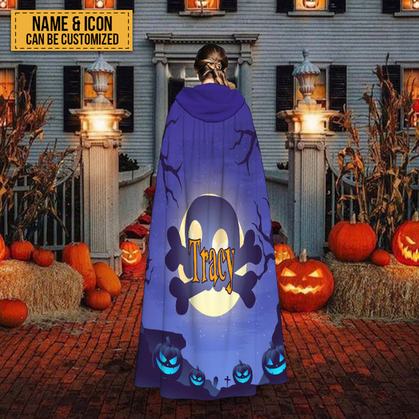 Personalized Halloween Cloak Hoodies Cape Custom Pattern Cosplay For Adult Men Women Party Favors Supplies Dresses Clothes Gifts Costume
