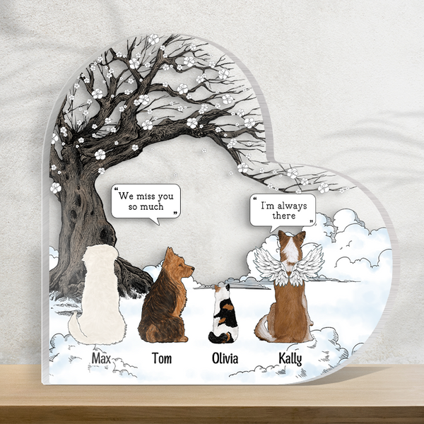 They Still Talk About You Memorial Pet Loss Gift Acrylic Plaque Personalized Custom Gift For Pet Lovers