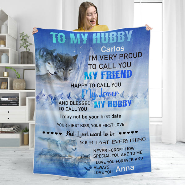I Just Want To Be Your Last Everything - Personalized Blanket - Gift For Wife Husband