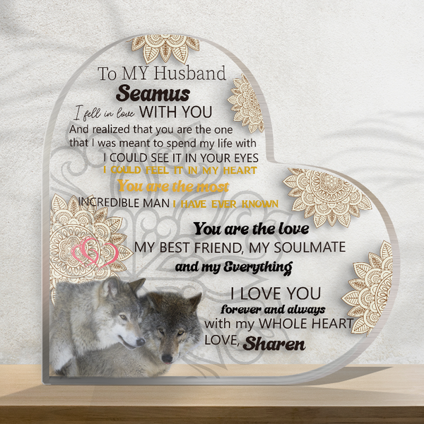 To My Husband, You Are The Most Incredible Man - Personalized Customized Acrylic Plaque - Gift For Husband