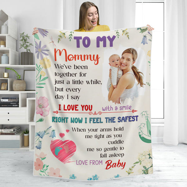 Custom Photo We've Been Together For Just A Little While Gifts For Mom Personalized Blanket