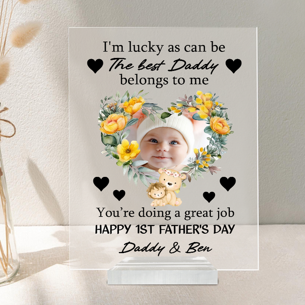 As Can Be The Best Dad - Customized Personalized Acrylic Plaque - Gift For Dad Father's Day