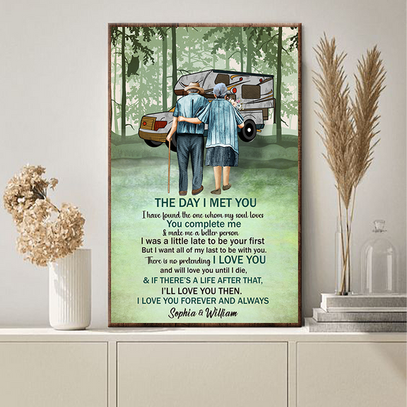 Camping Old Couple Forest The Day I Met You Gifts Personalized Custo Camping old couple forest the day i met you gifts personalized custo