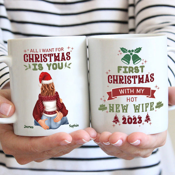 All I Want For Christmas Is You - Personality Customized Mug - Christmas Gift For Wife Husband - First Year Gift For Love