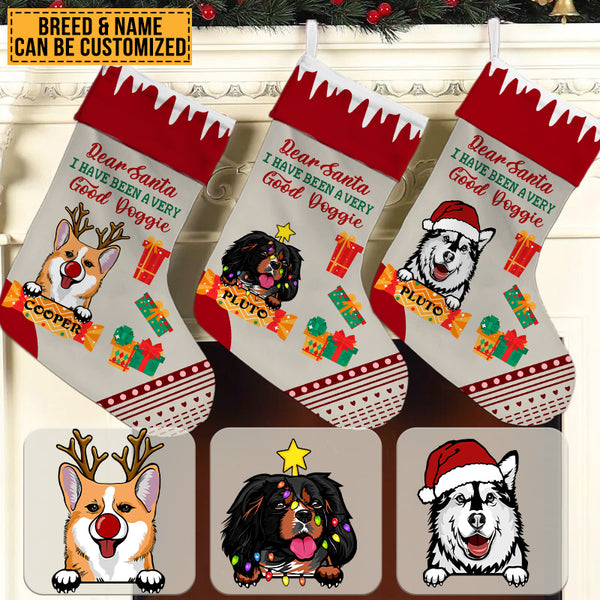Dear Santa I Have Been A Very Good Doggie Cattie - Gift For Pet Dog Cat Lover - Personality Customized Stocking
