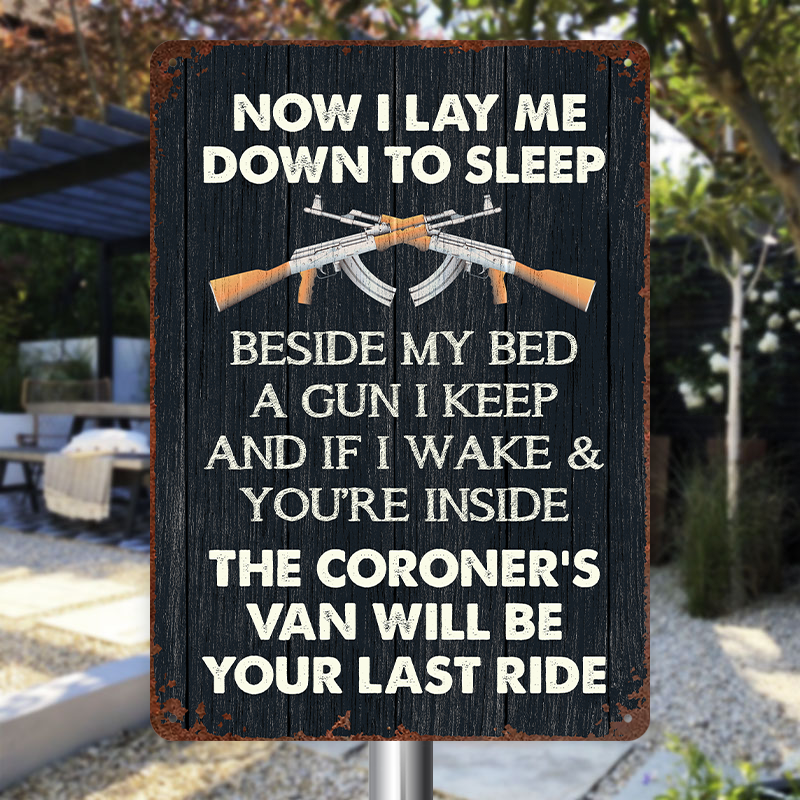 Sticker Say Your Last Ride Warning Sign The Coroner's Van Will Be Your Last Ride Outdoor Decor Vi ...