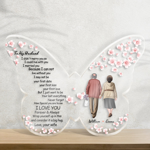 To You My Love - Personalized Customized Acrylic Plaque - Gift For Couple - Valentine's Day Gift For Husband Wife