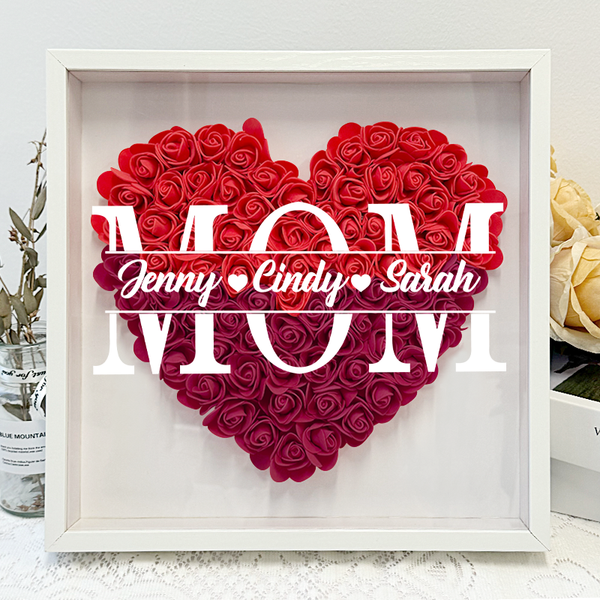 Gift For Mom - Personality Customized Flower Shadow Box - Gift For Mother's Day Gift
