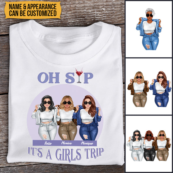 It's A Girls Trip - Bestie T-shirt - Gift For Bestie Best Friends Girl - Customized T-shirt