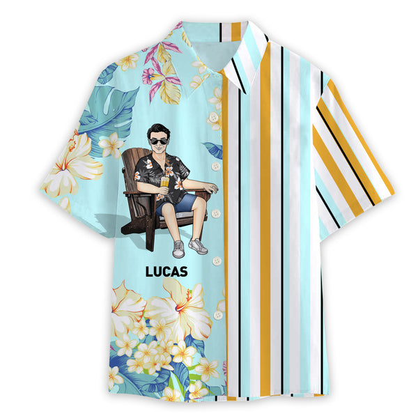 Cool Man Summer Hawaii Cool Customization- Summer Hawaiian shirt - Personality Customized Hawaiian shirt