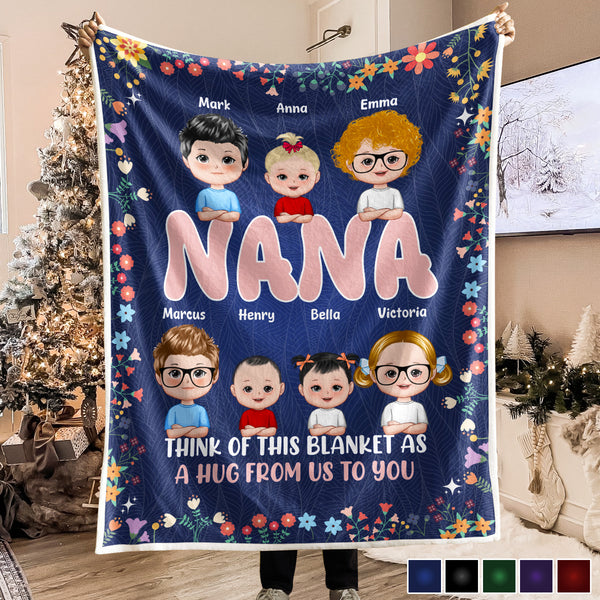 Custom Cute Kids Blanket - Personalized Customized Blanket - Gift For Family Members