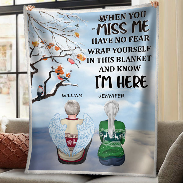 Wrap Yourself In This Blanket And Know I'm Here - Personality Blanket - Memorial Gift