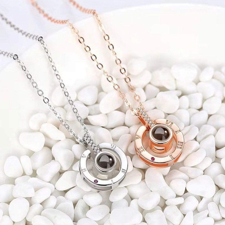 "100 Languages" I Love You Necklace Rose Gold Necklace MelodyNecklace