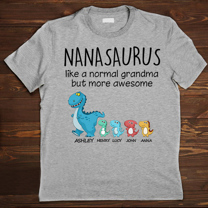 Grandmasaurus And Kids Personalized Shirt