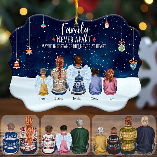 Personalized Ornament - Sitting Family - Christmas, New Year Gift For Family