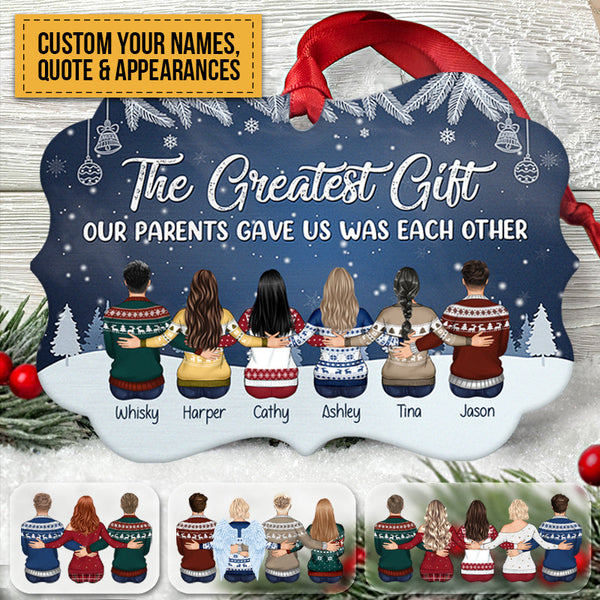 Personalized Custom Ornament The Love Between Brother & Sister Is One Of Life's Christmas Gift