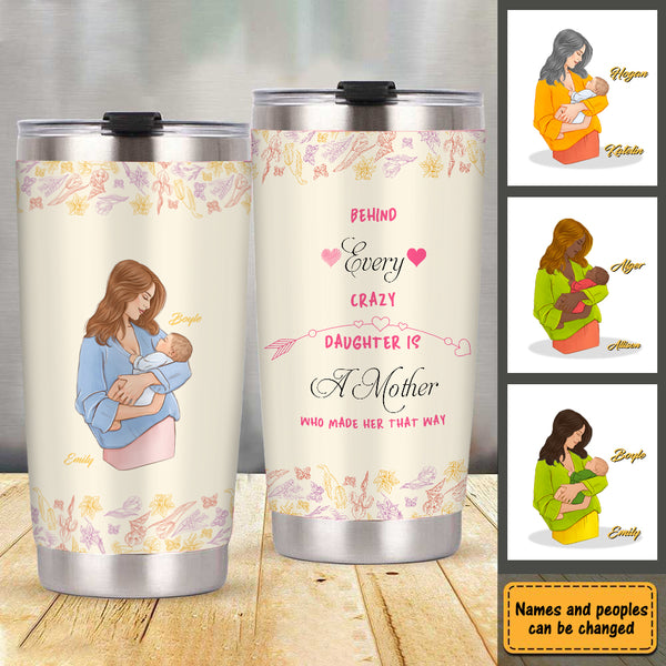 Mother Child Forever Linked Together - Gift For Mom - Personalized Custom Tumbler