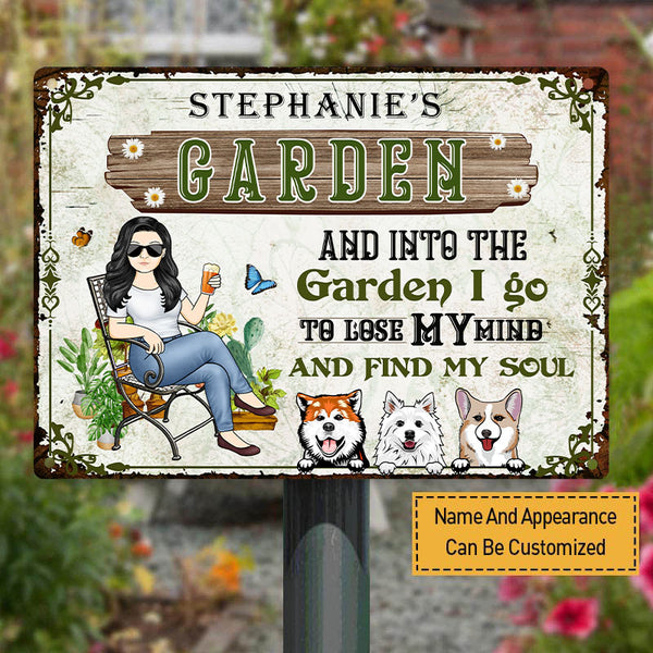 There's Like A Lot Of Plants In Garden  - Gift For Mom - Personalized Custom Classic Metal Signs