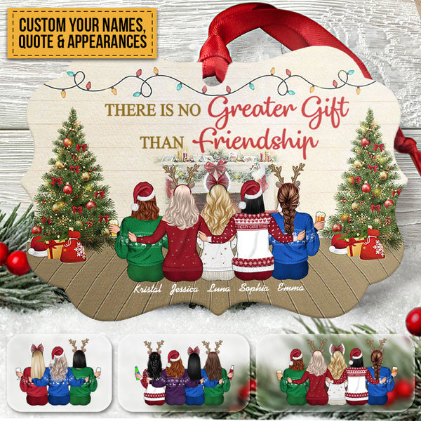 Personalized Christmas Ornament Friendship Is The Greatest Gift For Bestie, Best Friend, Sister