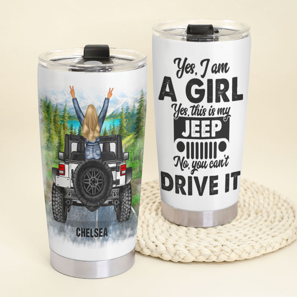 Personalized Jp Tumbler Cup - Yes, I Am A Girl. Yes, This Is My Jp - Gift For Journey Girls