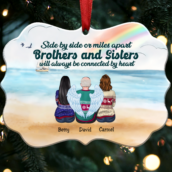 Always Be Connected By Heart - Personalized Christmas Ornament