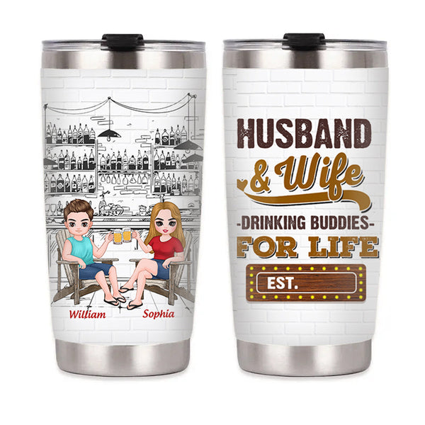 Anniversary Gifts By Year Tumbler - Gift For Husband - Gift For Wife - Personalized Custom Tumbler