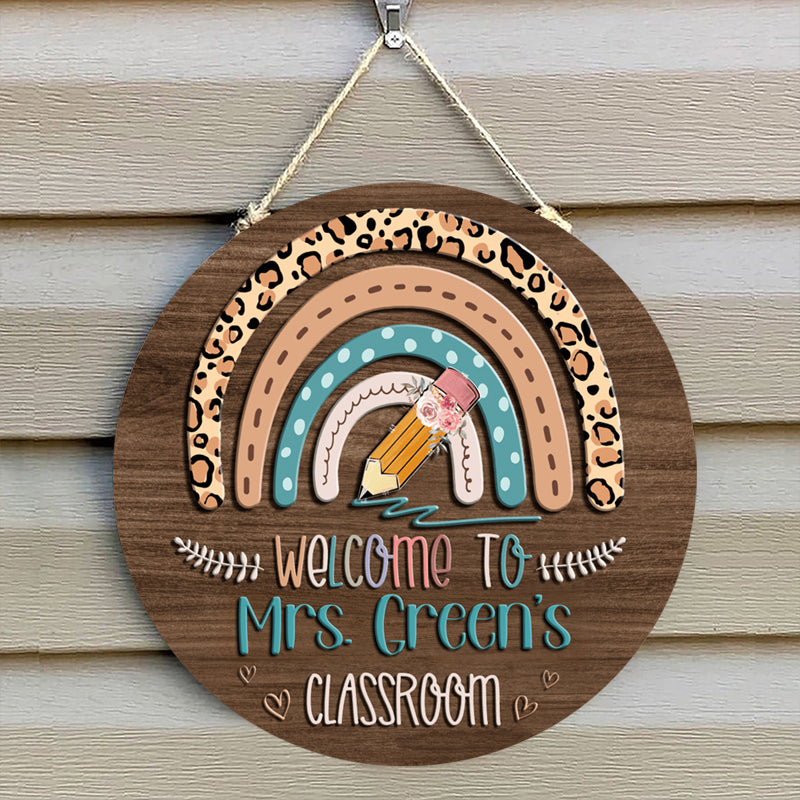 Personalized Name Teacher Door Signs For Classroom Decor - Best Teacher ...
