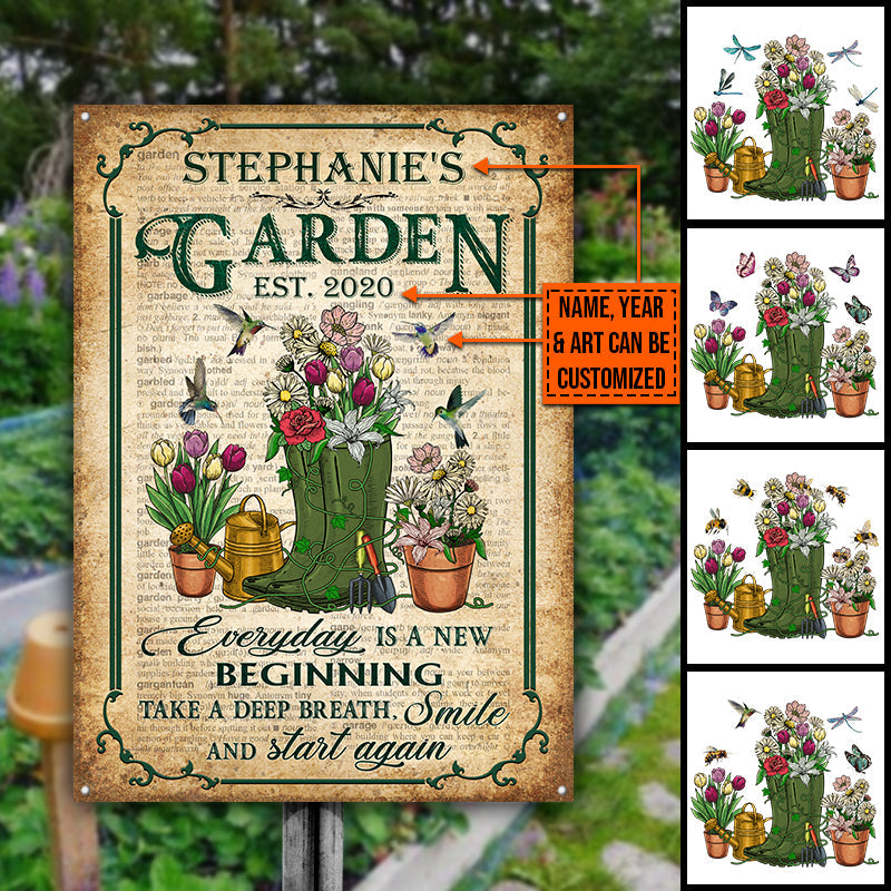 Garden Dictionary Take A Deep Breath Custom Classic Metal Signs-Metal Sign-Thesunnyzone