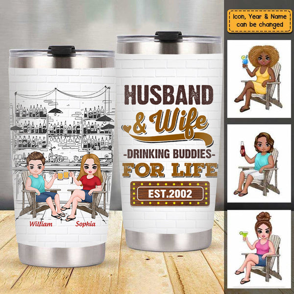 Anniversary Gifts By Year Tumbler - Gift For Husband - Gift For Wife - Personalized Custom Tumbler