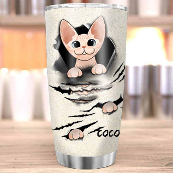 Scratch Cats Lovers Custom Tumbler - Gift For Cat Lover - Personalized Custom Tumbler