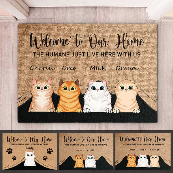 Welcome To The Pet Home - Funny Personalized Pet Decorative Doormat