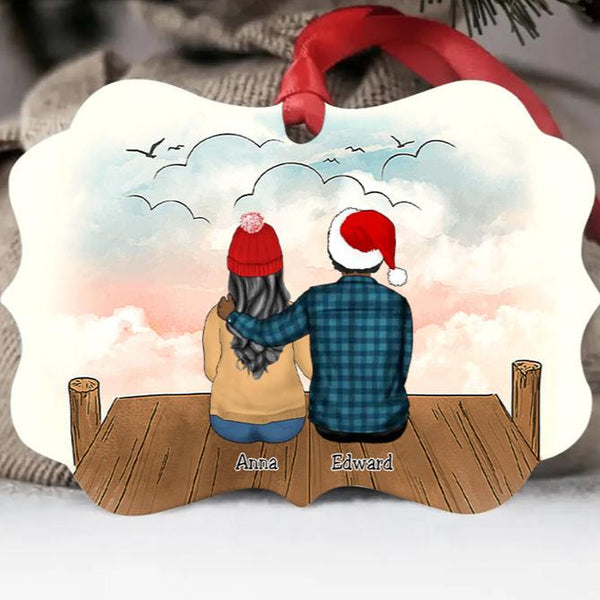 Old Couple Ornament - Custom Ornament - Personalized Christmas Ornament