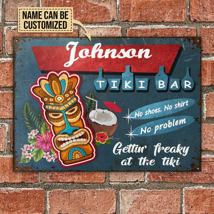 Personalized Tiki Bar No Problem Customized Classic Metal Signs-Metal Sign-Thesunnyzone