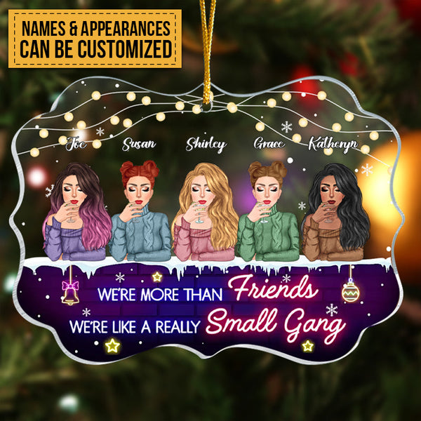 Doll Besties More Than Friends Like A Small Gang Personalized Acrylic Ornament