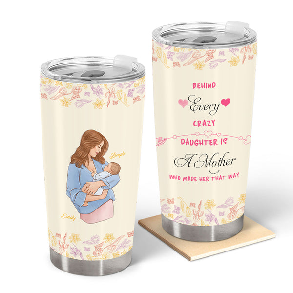 Mother Child Forever Linked Together - Gift For Mom - Personalized Custom Tumbler