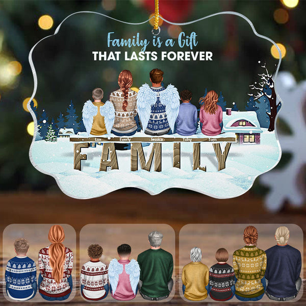 Personalized Ornament - The Love Between Family Is Forever - Christmas Gift For Family