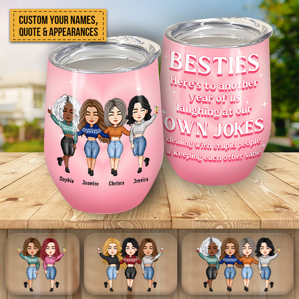 Friendship Built On A Solid Foundation Of Alcohol - Personalized Tumbler - Gift For Friends, Sisters