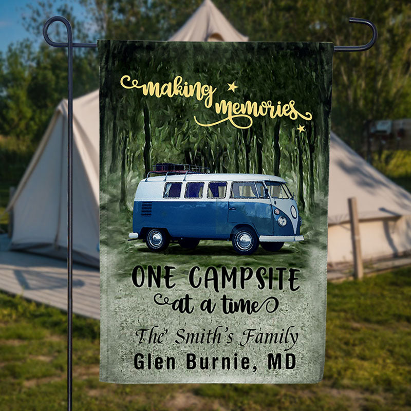 Personalized Camping Making Memories Custom RV Customized Flag ...