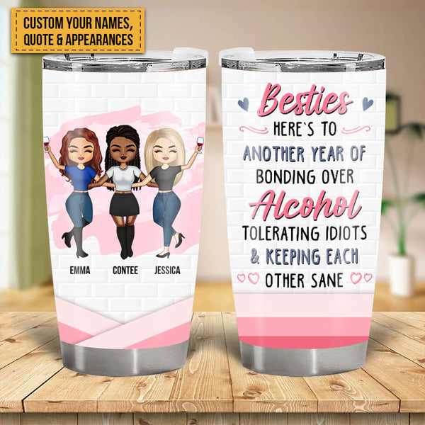 Chibi Bestie We're Not Sugar & Spice And Everything Nice - Gift For Best Friends - Personalized Custom Tumbler