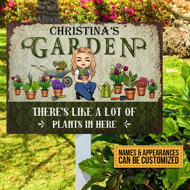 Personalized Custom Classic Metal Signs Gardening Lover Gift Garden Si ...