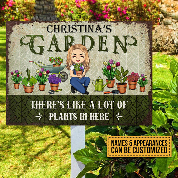 Personalized Custom Classic Metal Signs Gardening Lover Gift Garden Signs Gift For Garden Lovers