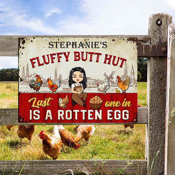 Rise And Shine Mother Cluckers, Personalized Vintage Metal Sign, Birthday Gift For Farmers, Chicken Signs
