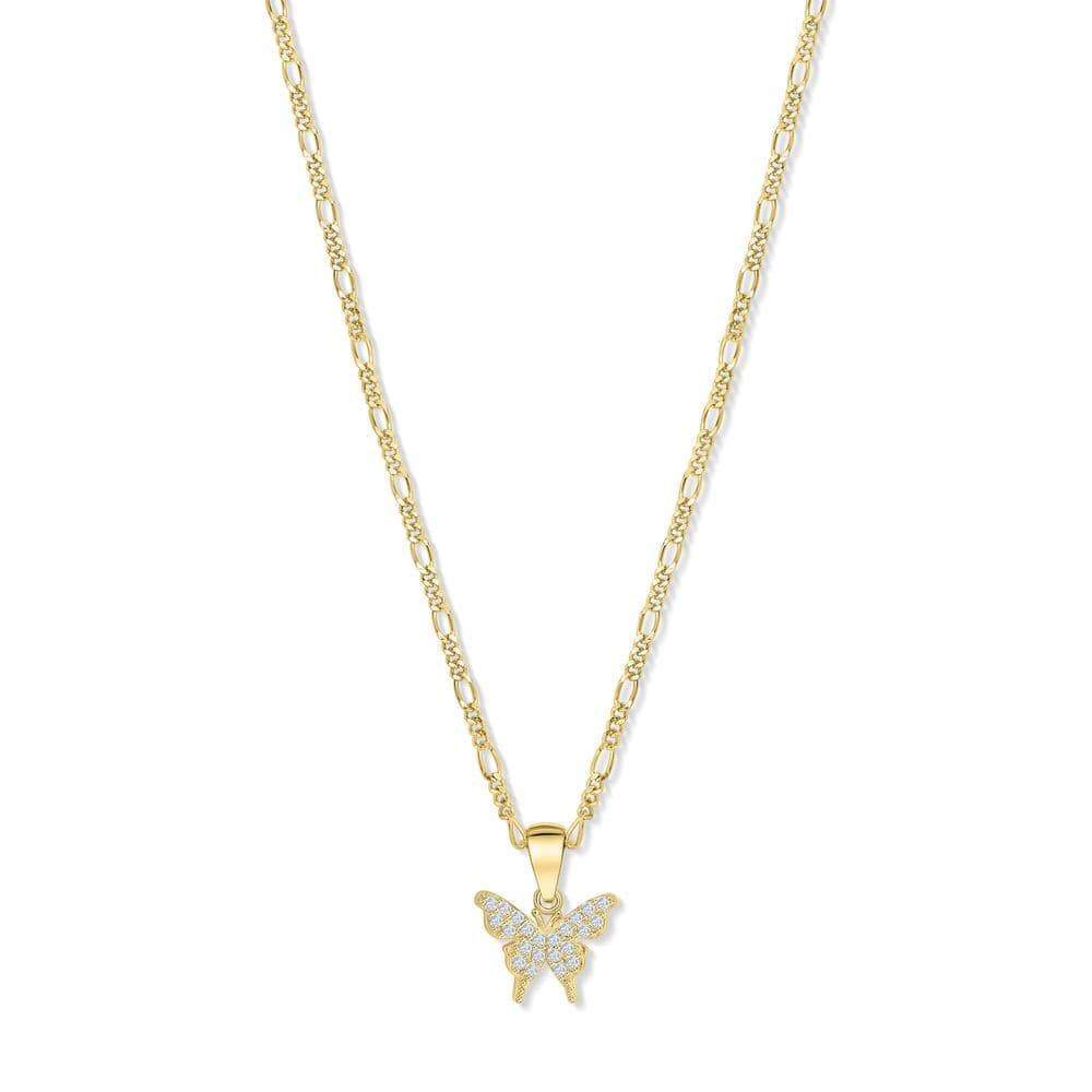 Christmas Gift Diamond Butterfly Effect Necklace Gold Necklace MelodyNecklace