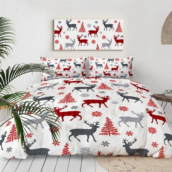 Christmas Deer Bedding Set - Thesunnyzone