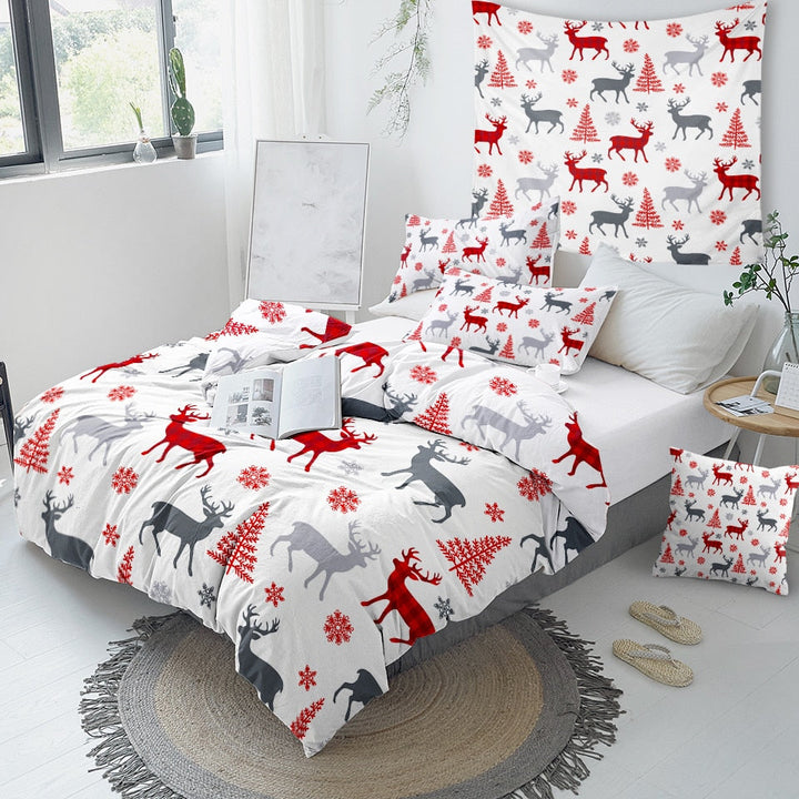 Christmas Deer Bedding Set - Thesunnyzone