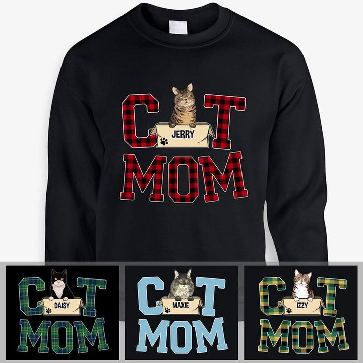 Cat Mom, Personalized Custom Sweaters, for Cat Lovers